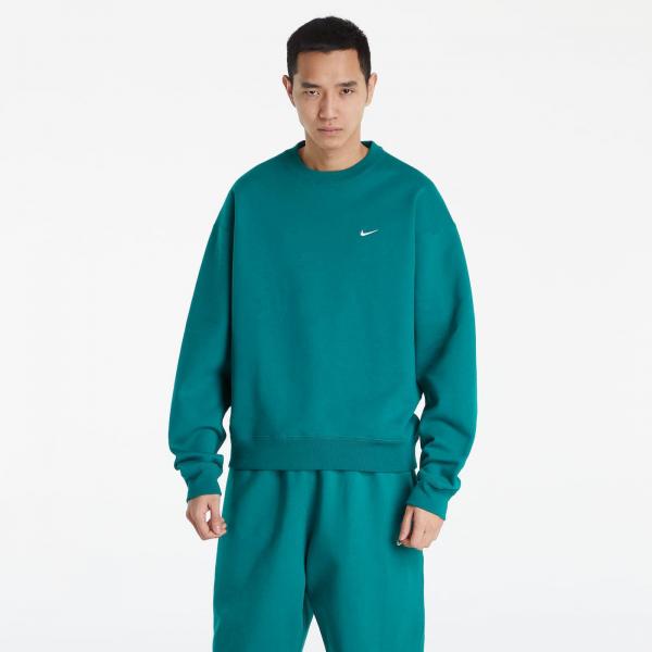 Mikina Nike Sportswear Solo Swoosh Hw Bb Crew Mystic Green/White S