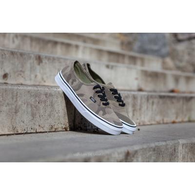 Vans Authentic (Camo Jacquard) Raven/ True White