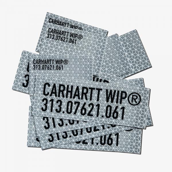 Carhartt WIP Tour Sticker Bag (10-Pack) Reflective Grey Universal