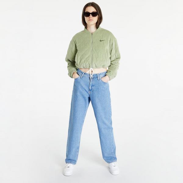 Bomber Nike Sportswear Women's Terry Quilted Jacket Oil Green/ Cargo Khaki M