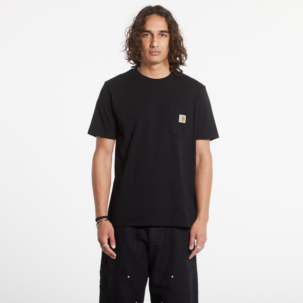 Tričko Carhartt WIP Pocket Short Sleeve T-Shirt UNISEX Black XXL