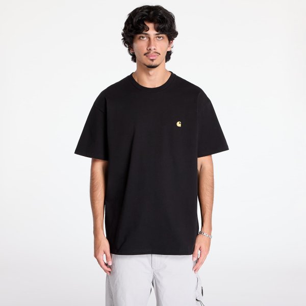 Tričko Carhartt WIP S/S Chase T-Shirt Black/ Gold S