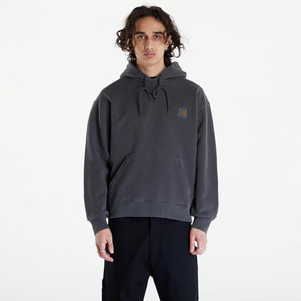 Mikina Carhartt WIP Hooded Nelson Sweat UNISEX Charcoal Garment Dyed XL