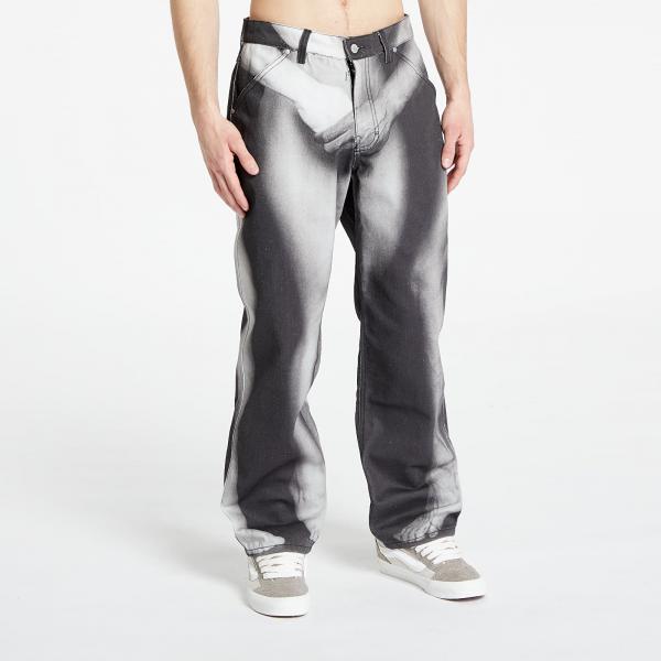 Kalhoty PLEASURES Klt Denim Pants Black 32