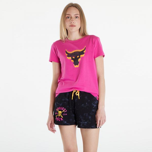 Tričko Under Armour Project Rock W Underground Core T Astro Pink/ Black S