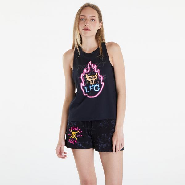 Tílko Under Armour Project Rock W Neon Flame Tank Black/ Black M