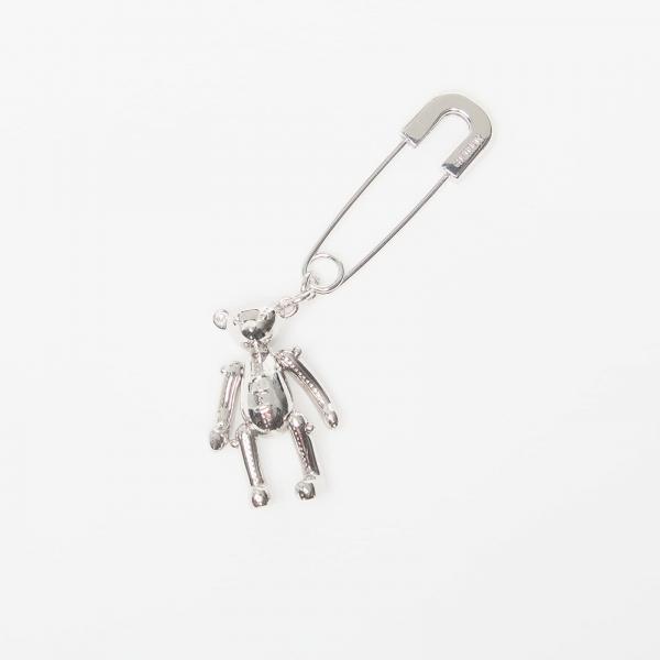 Ambush Teddy Bear Charm Earring Silver Universal