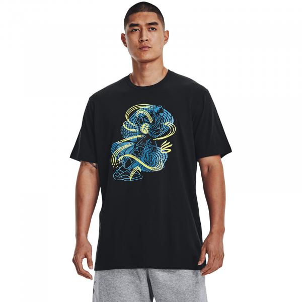 Under Armour Curry Animated Sketch Ss Black