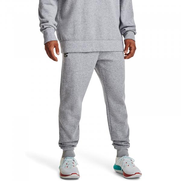 Tepláky Under Armour Curry Fleece Sweatpants Mod Gray Full Heather M
