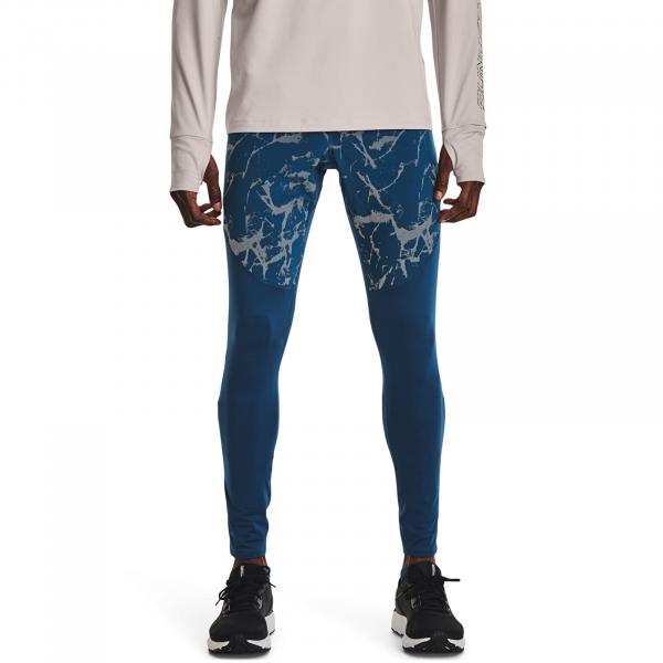 Legíny Under Armour Outrun The Cold Tight Petrol Blue S