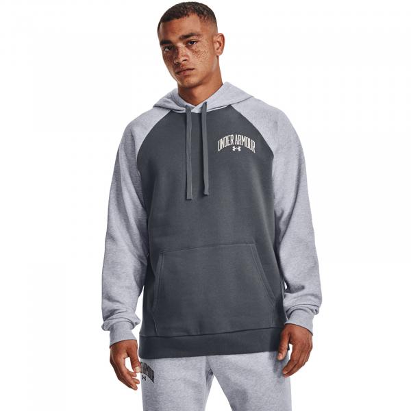 Mikina Under Armour Rival Wm Colorblock Hd Pitch Gray M