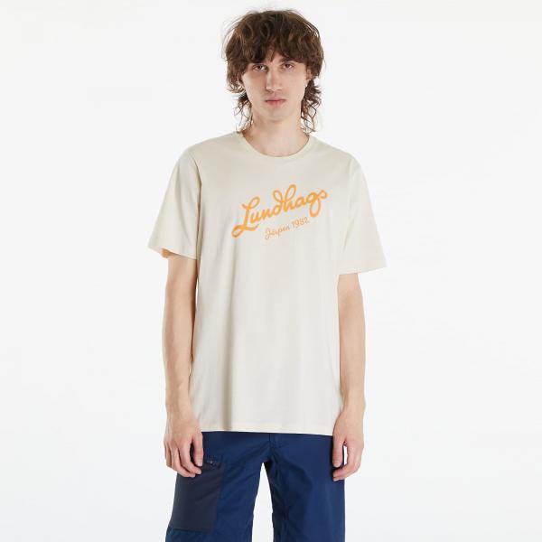 Tričko Lundhags Järpen Logo T-Shirt M Chalk White L