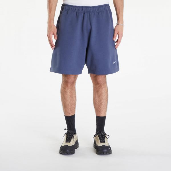 Šortky Nike Solo Swoosh Men's Fleece Shorts Thunder Blue/ White XS