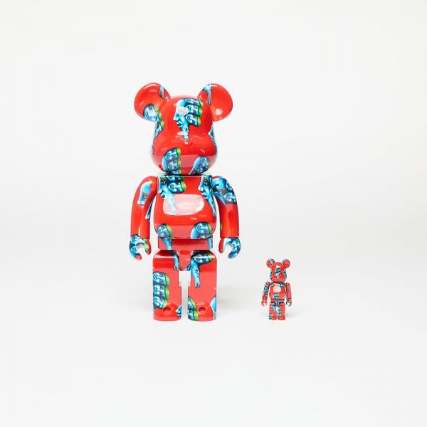 Medicom Toy BE@RBRICK Yoshimoto Kogyo Cookie 100% & 400% Set Red Universal