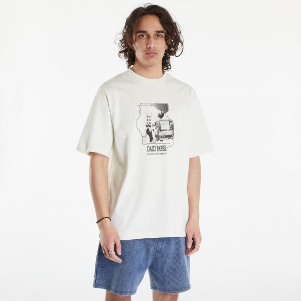 Tričko Daily Paper Place Of Origin Short Sleeve T-Shirt Frost White S