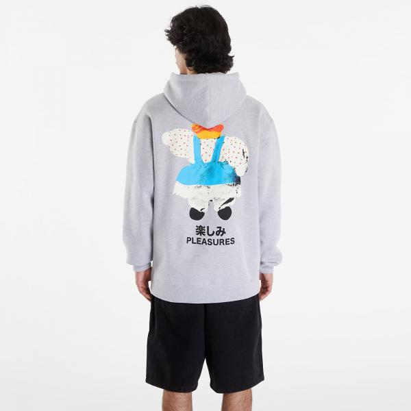Mikina PLEASURES Duck Hoodie Heather Grey S