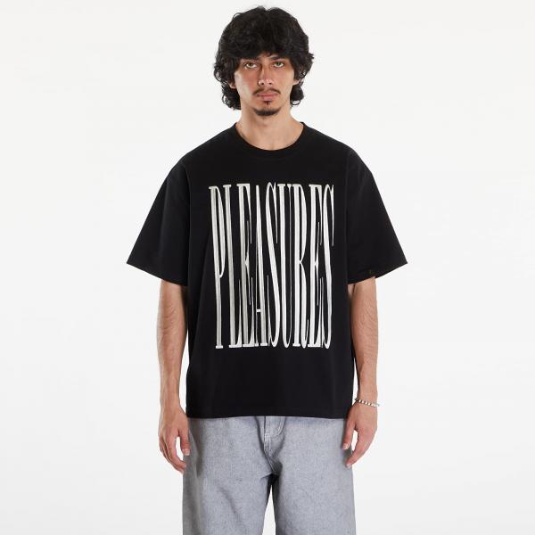 Tričko PLEASURES Stretch Heavyweight T-Shirt Black S