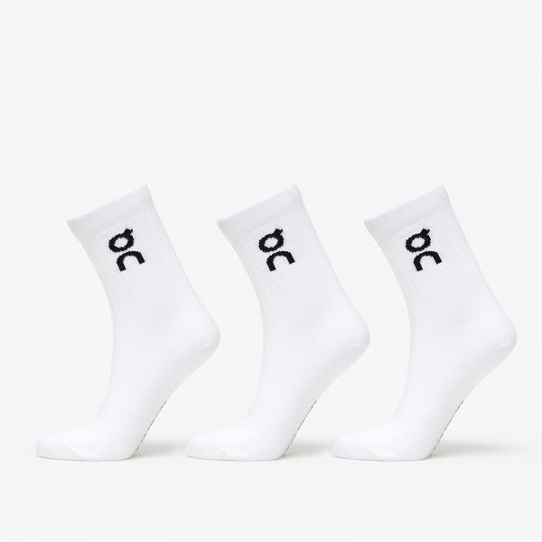 Ponožky On Logo Sock 3-Pack White XL