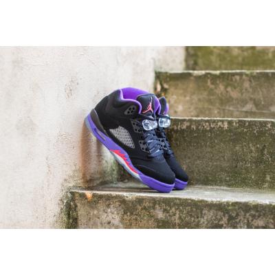Air Jordan 5 Retro (GG) "Raptor" Black/ Ember Glow-Fierce Purple