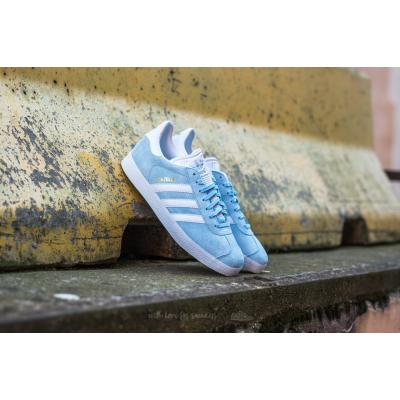 adidas Gazelle Clear Sky/ White/ Gold Metallic