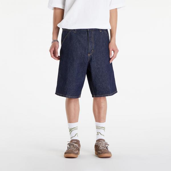 Šortky Carhartt WIP Single Knee Short Blue Rinsed 33
