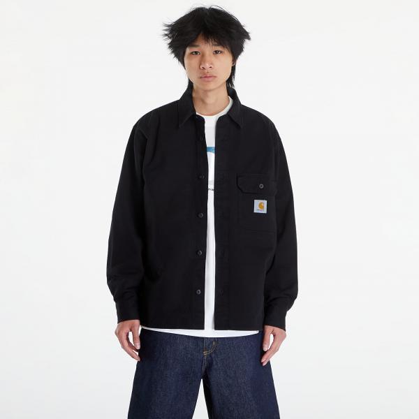 Bunda Carhartt WIP Reno Shirt Jacket UNISEX Black Garment Dyed M