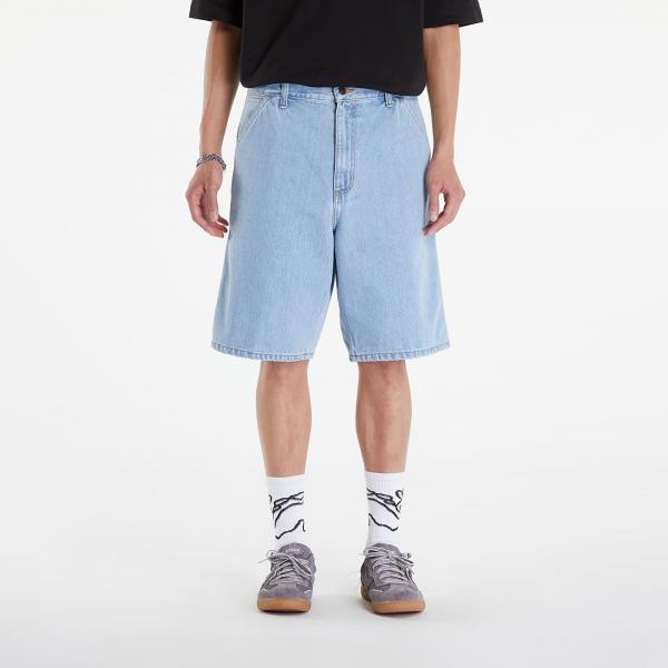 Carhartt WIP Single Knee Short Blue Heavy Stone Bleached