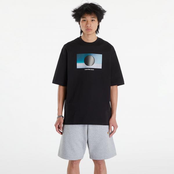 Tričko Calvin Klein Jeans Cut Out Box Graphic Black S