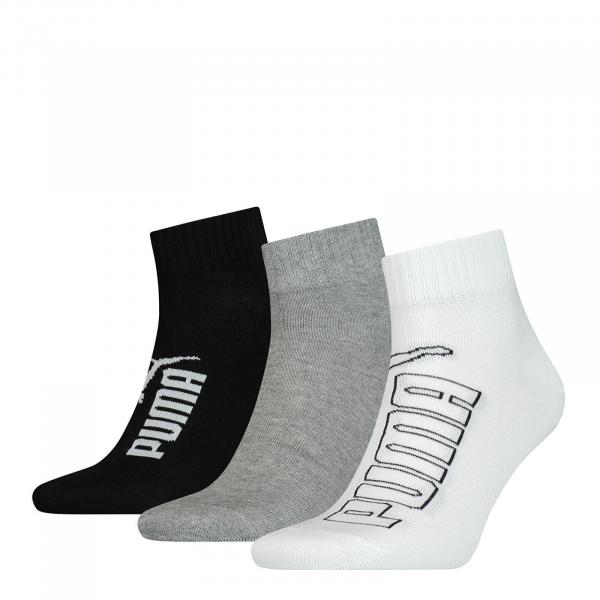 Ponožky Puma Socks 3-Pack White/ Grey/ Black 43-46