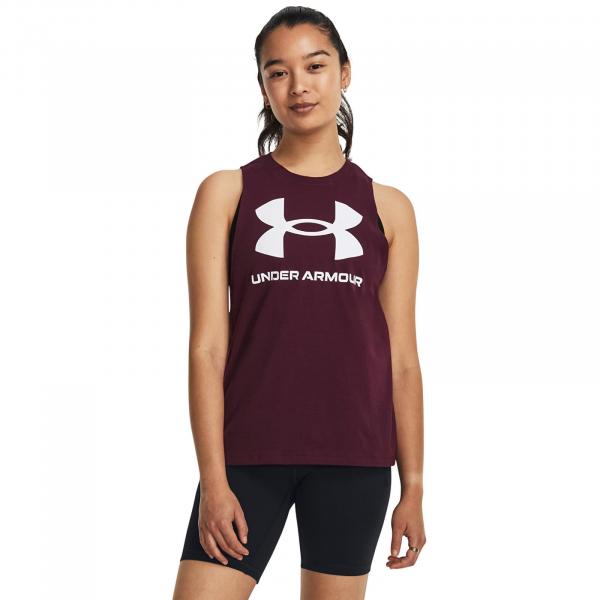 Tílko Under Armour W Live Sportstyle Tank Dark Maroon XS