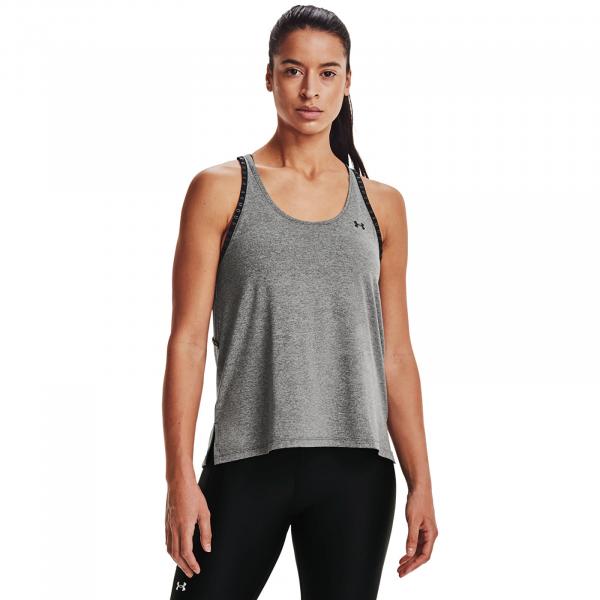Tílko Under Armour Knockout Mesh Back Tank Jet Gray Light Heather XS