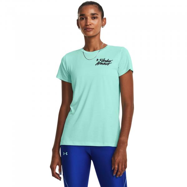 Tričko Under Armour Tech Twist Graphic Ss Neo Turquoise S