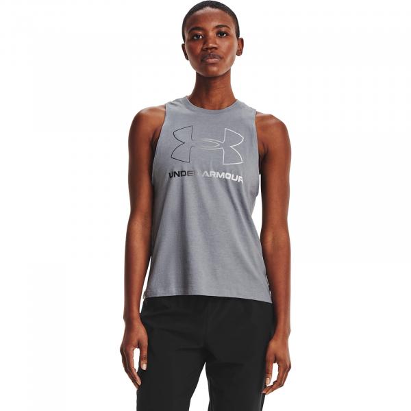 Tílko Under Armour W Live Sportstyle Tank Steel Medium Heather S