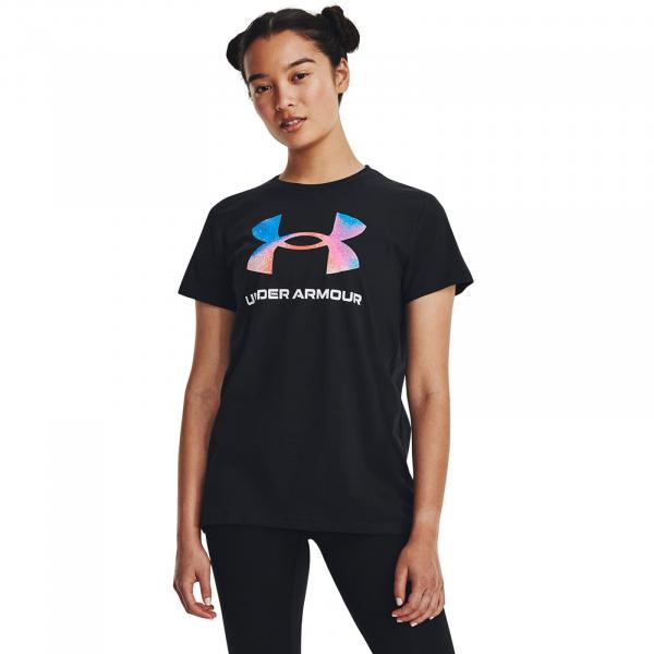Tričko Under Armour W Sportstyle Logo Ss Black XS
