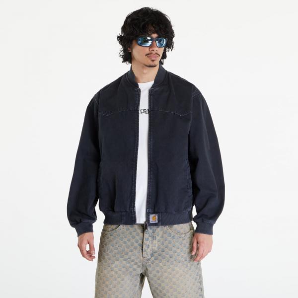 Bunda Carhartt WIP OG Santa Fe Bomber UNISEX Black Stone Dyed XS