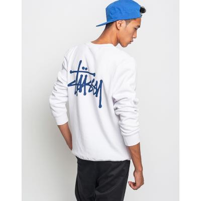 Mikina Stussy BASIC  CREW White