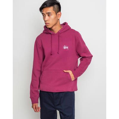 Mikina Stussy BASIC HOOD Grape