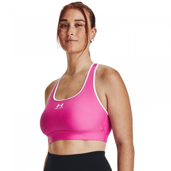 Podprsenka Under Armour Hg Armour Mid Padless Rebel Pink XS