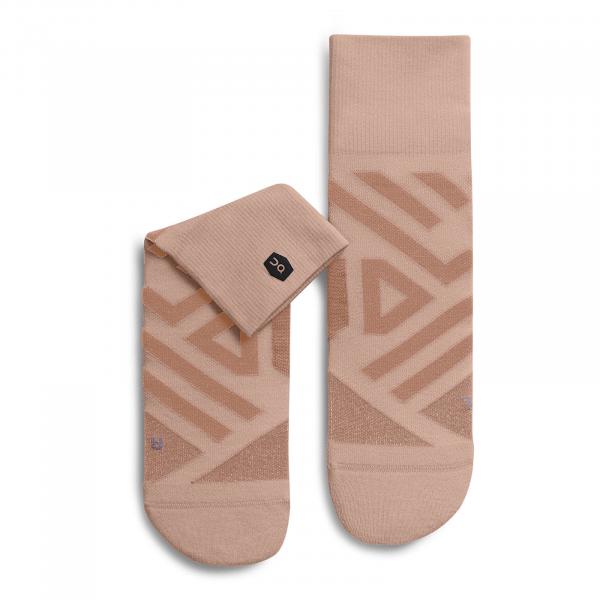 On Performance Mid Sock Rose/ Flamingo