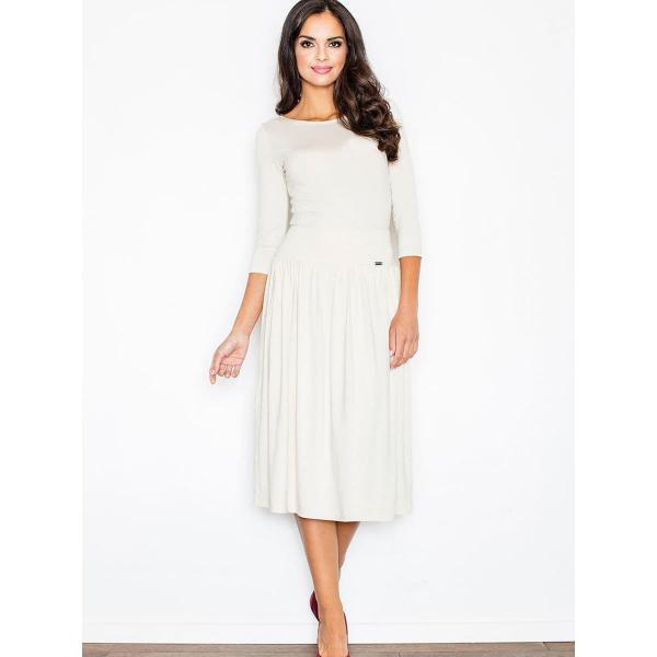 Šaty Figl model 43889 Beige M