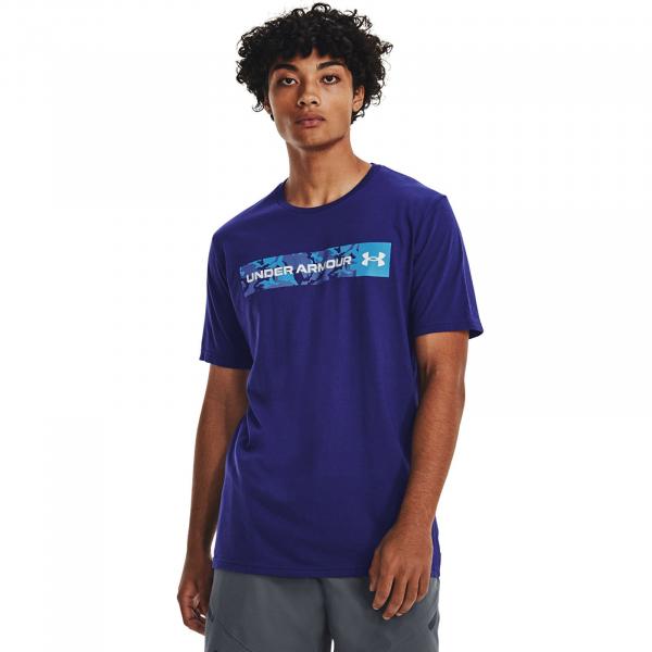 Tričko Under Armour Camo Chest Stripe Ss Blue S