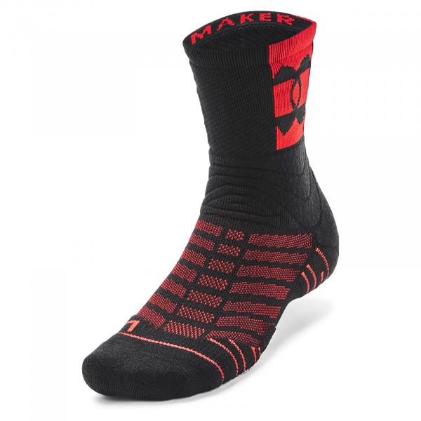 Ponožky Under Armour Playmaker Mid-Crew Black M