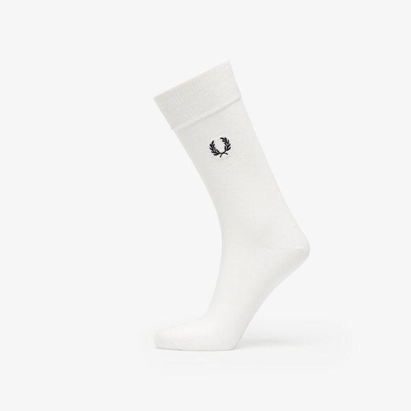 Ponožky FRED PERRY Classic Laurel Wreath Sock Snow White/ Black 39-42