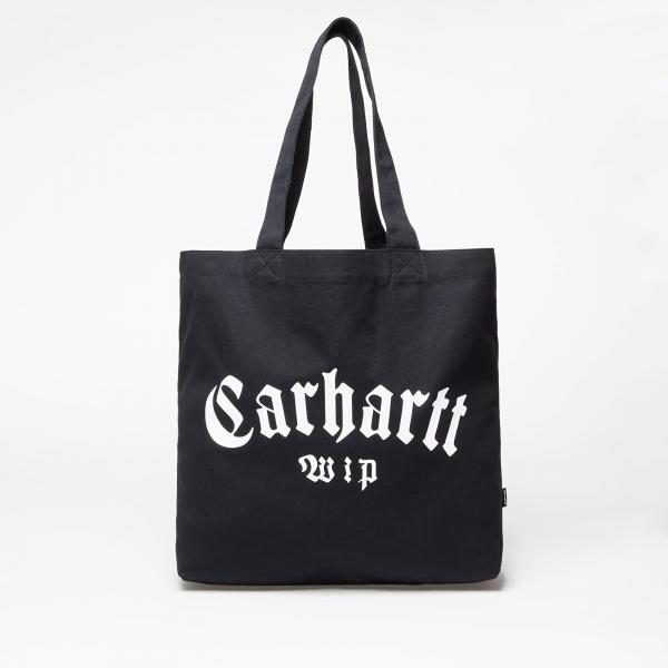 Taška Carhartt WIP Canvas Graphic Tote Large Onyx Print/ Black/ White Universal