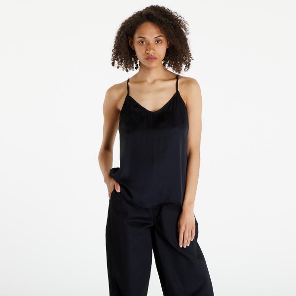 Top Urban Classics Ladies Viscose Satin Slip Top Black M