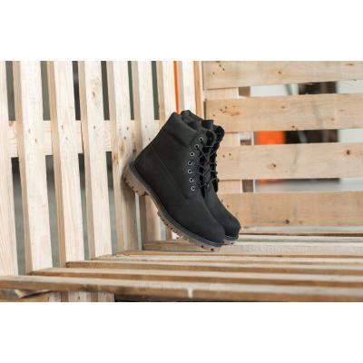 Timberland Junior 6IN Premium Black Nubuck