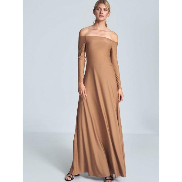 Šaty Figl model 147921 Beige S