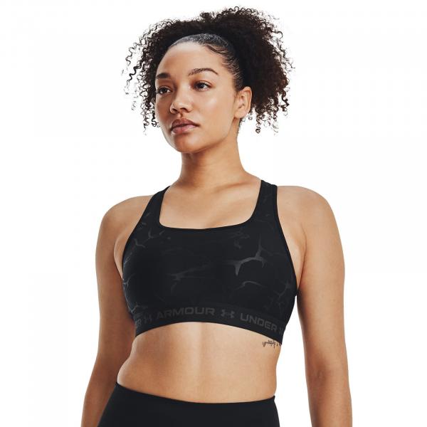 Podprsenka Under Armour Crossback Mid Emboss Black XS