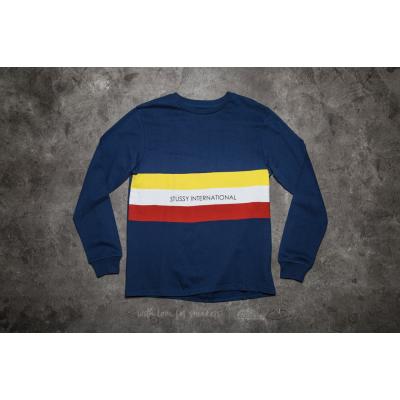 Stüssy Race Long Sleeve Crew Tee Navy