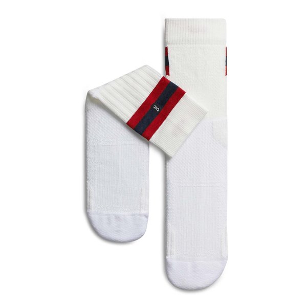 Ponožky On Tennis Sock White/ Red 38-39